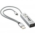 YENKEE YHC 102SR USB OTG HUB + čtečka